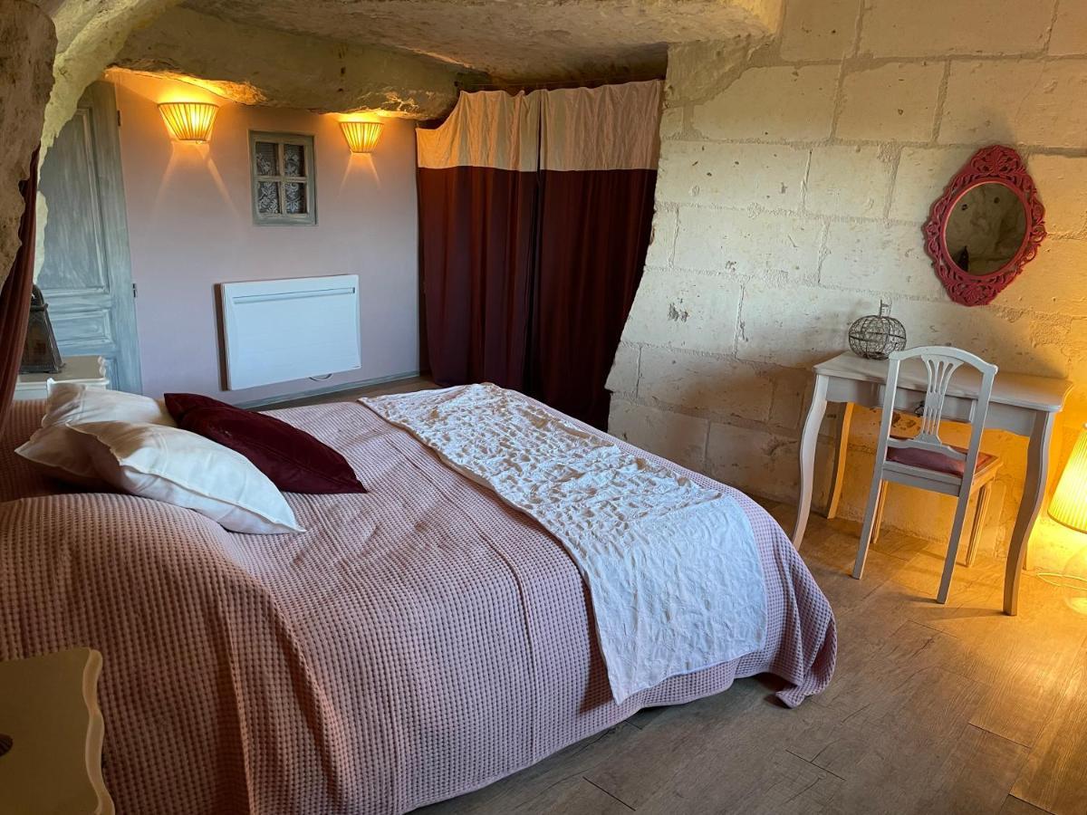 Вилла L'Escale Troglo Au Bord De La Loire Souzay-Champigny Экстерьер фото